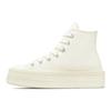 Chuck Taylor All Star Modern Lift Platform Canvas Comfortable and Versatile High Top Espadrilles Women's Off-White