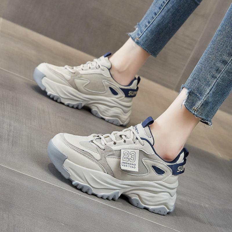 Женские модные массивные кроссовки, дышащая обувь Dad Shoes, модная легкая спортивная обувь, увеличивающая рост, универсальный дизайн