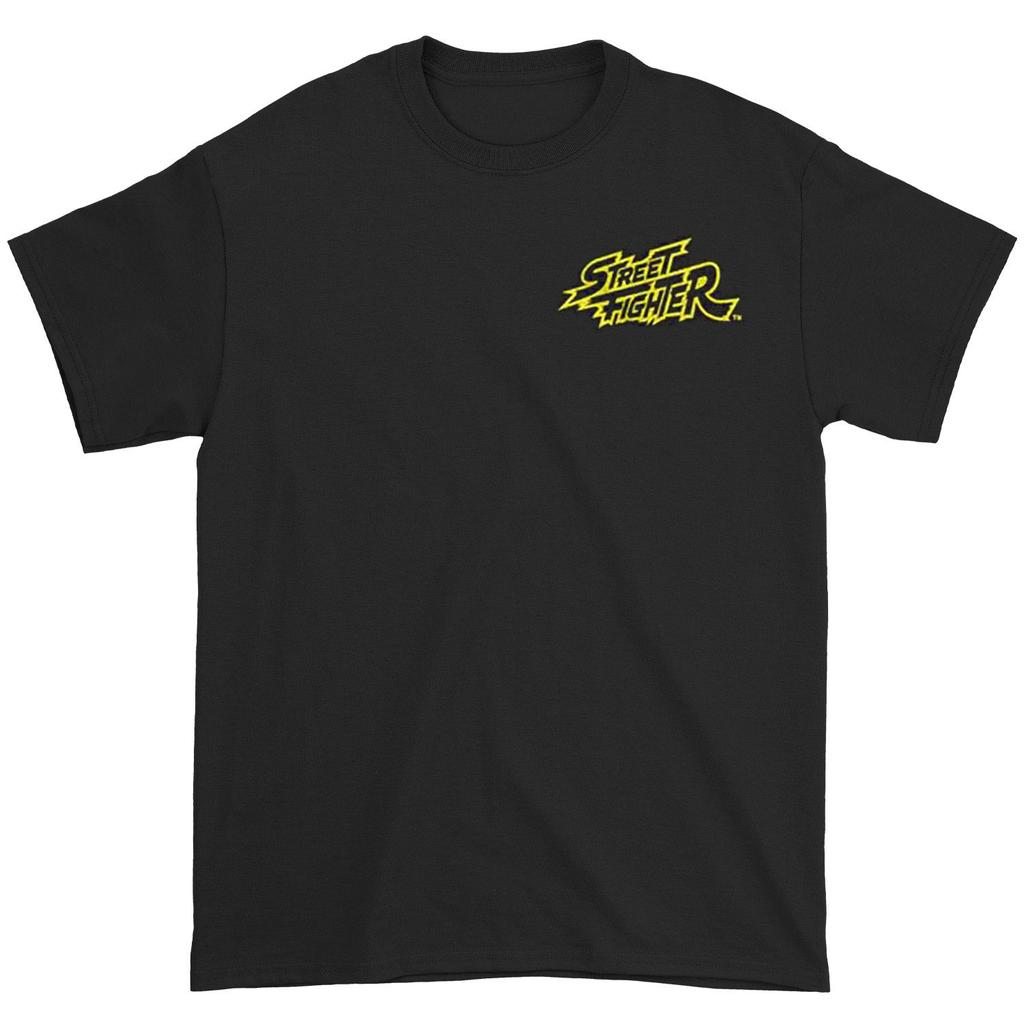 Men's Street Fighter Street Fighter Synthwave Fighter 2 T-shirt X-Large Black