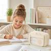 Flip-Top Pencil Case Multi-Layer Pen Organizer New Pencil Pouch  for Girls