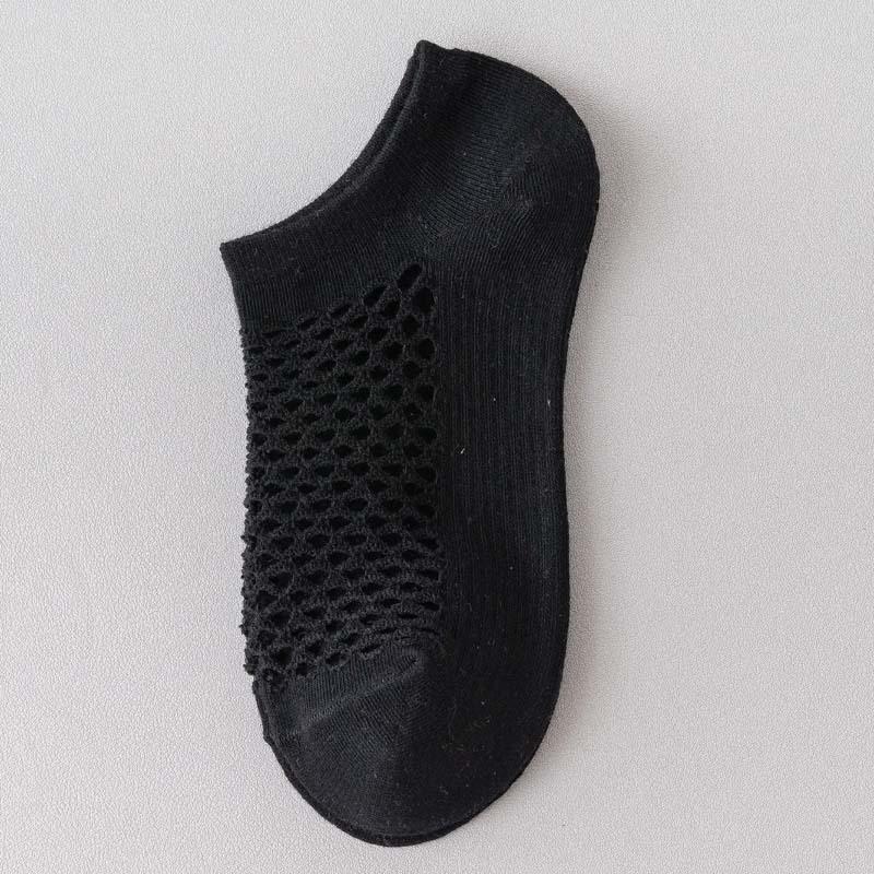 Милые индивидуальные носки с отверстиями, летние носки с большой сеткой, женские тонкие дышащие короткие носки, носки-лодочки с низким верхом