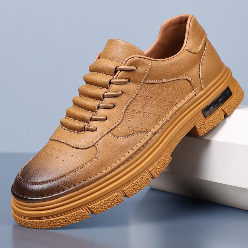 Модные деловые туфли на платформе для мужчин, роскошные брендовые высококачественные туфли-оксфорды для мужчин, повседневная обувь на шнуровке, кожаные мужские новые кроссовки