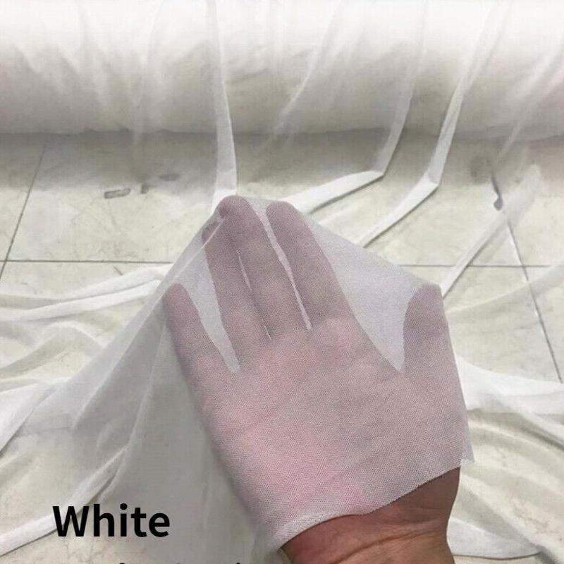 4 Way Stretch Nylon Spandex Mesh Fabric 20D Super Thin High Elastic Encrypted Tulle Gauze Net Fabric For Diy Sewing Material