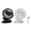 Clip On Fan 360 Degree Rotatable 3 Gears Quiet USB Charging Portable Small Desk Fan for Office Campi