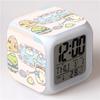 Cute Corner Biological Alarm Clock Colorful Color Changing Alarm Clock Hot Sale Student Creative Gifts