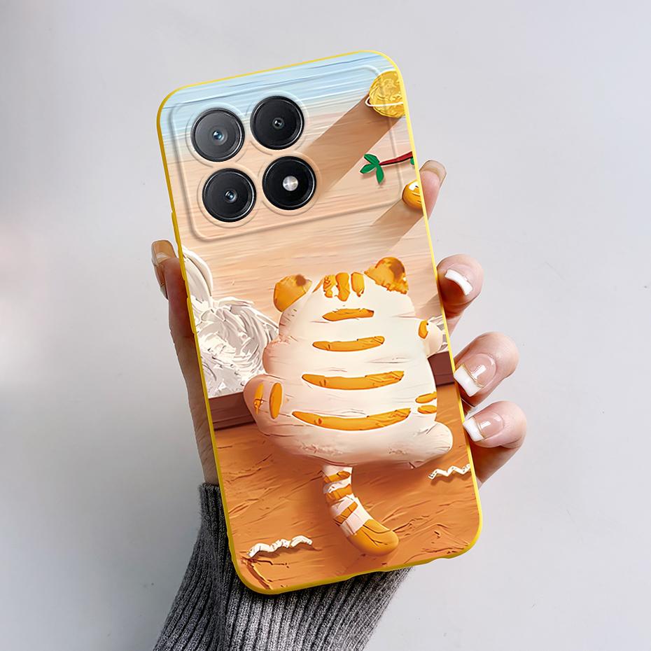 Для Xiaomi Poco X6 Pro Чехол Стильный Расписной Силиконовый Бампер Ударопрочный Чехлы для Телефона Чехол Coque Для Xiaomi Poco X6 Pro 5G Fundas