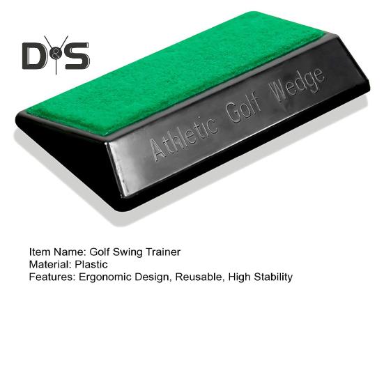 Тренажер для гольфа Swing Trainer Компактный портативный простой в использовании 15-градусный корректирующий педаль для ног Тренировочное приспособление для гольфа