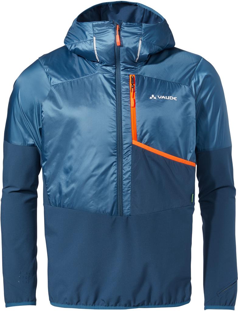 VAUDE Мужская куртка Larice Halfzip Jacket темно-морского цвета