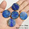 Natural Blue Lapis Lazuli Connector Charms Pendant Stone Warter Drop Teardrop Heart Pendants Charm For Jewelry Making Necklaces
