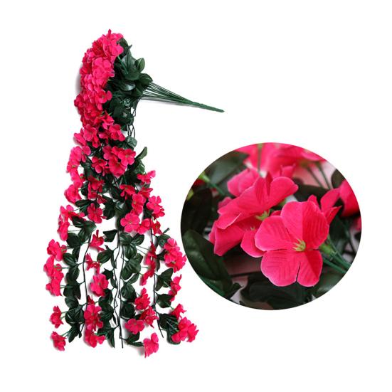 Outdoor Artificial Fall Fake Flowers Hanging Vines UV Resistant Faux Flowers Realistic Look Home Garden Decor