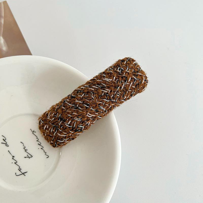 Заколки для волос, шерстяные длинные ретро-заколки в форме Bb, заколка с боковой заколкой, челка