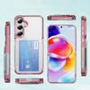 Для Samsung Galaxy S25 Plus S24 S23 S22 Ultra Кошелек Защитный Чехол для Телефона с Держателем для Кредитных Карт Ударопрочный Прозрачный Чехол