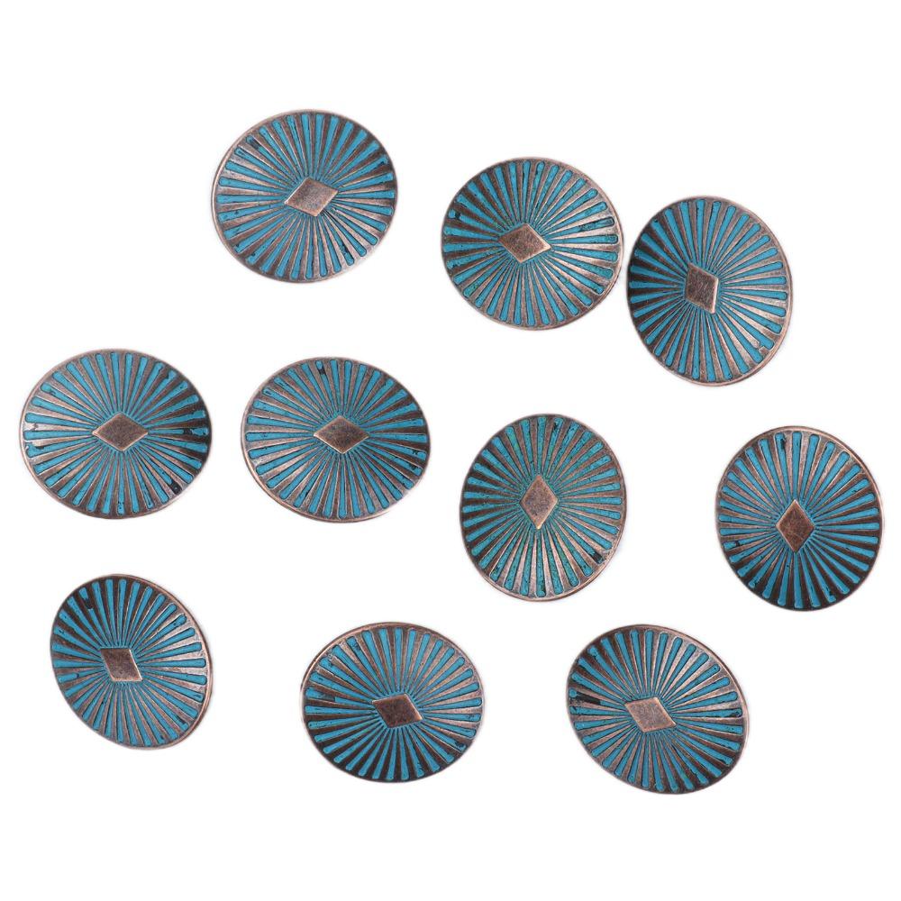 20pcs Round Shape Vintage Buttons Single Hole Decorative Sewing Buttons  For Coat