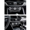 For Alfa Romeo Giulia Stelvio 2017-2019 Car Center AC Air Conditioning Adjustment Frame Trim Cover Accessories,Carbon