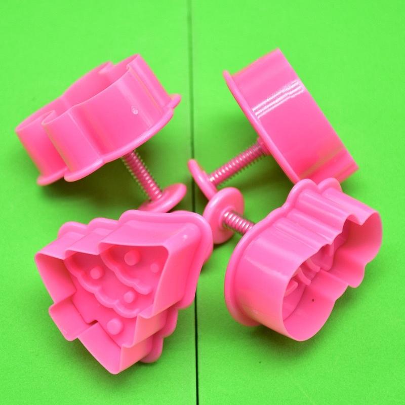 4шт рождественское печенье помадка плесень торт шоколад выпечки плесень ремесло декор