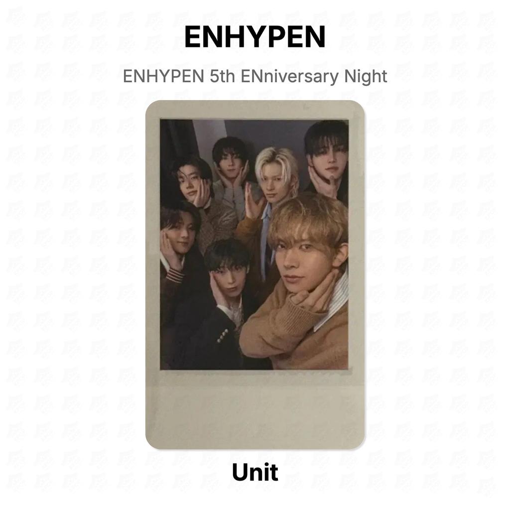 ENHYPEN Официальная фотокарточка к 5-летию Unit 5th