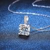 S925 Silver Plated 18K Gold 1-2CT Moissanite Necklace Classic Bull Head Pendant Necklace Women Fine Jewelry