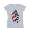 Marvel Womens/Ladies Avengers Captain America Streaks Cotton T-Shirt