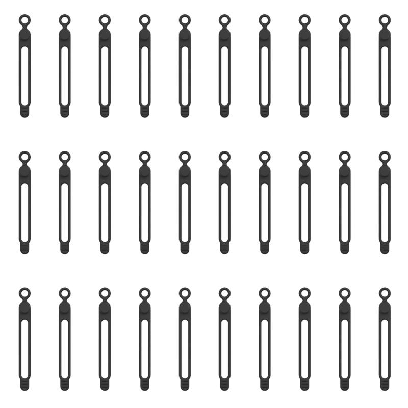 Flexible Silicone Cable Ties Reusable Cord Organizers For Electronics Accessories TangleFree Management