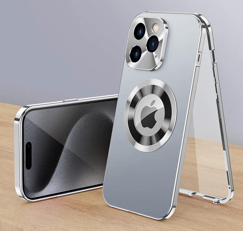 iPhone 15 Pro Max Case, Dual Glass, Magsafe, Gold
