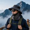 Outdoor hat sun protection bucket hat women's summer big brim visor outdoor hiking UV protection fishing hat