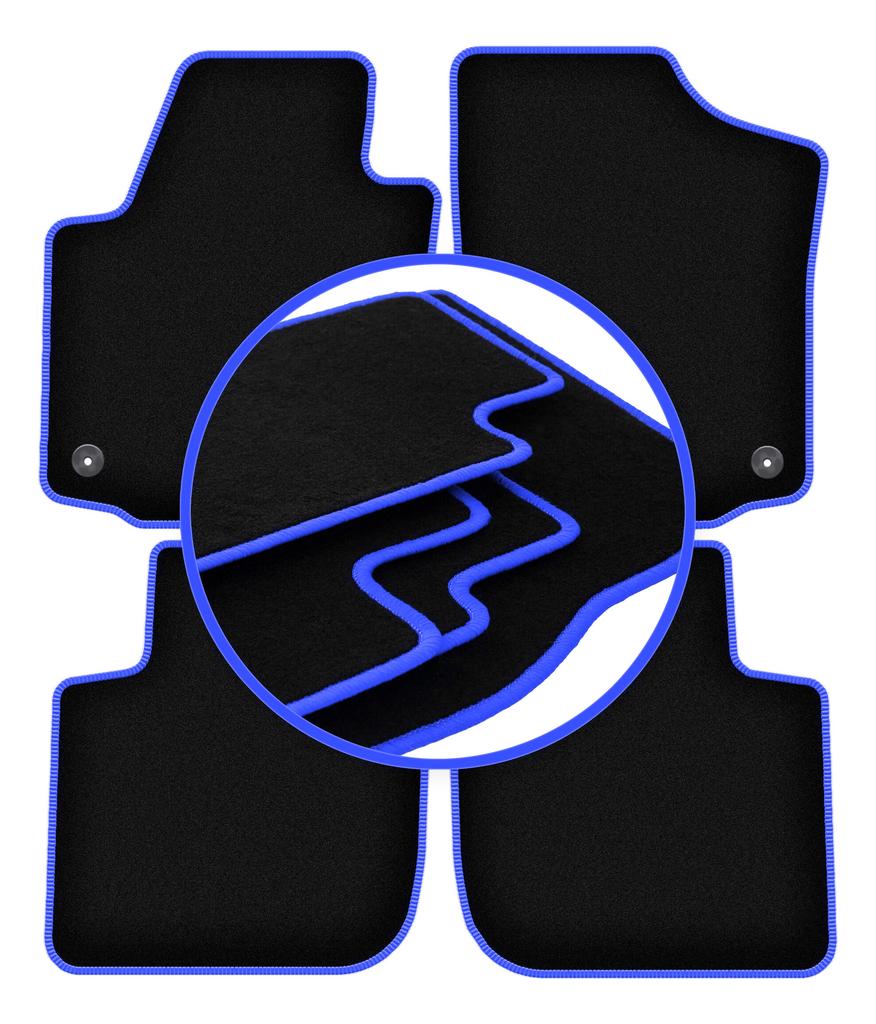 CARLUX-BLUE car mats for: Seat Toledo IV sedan (2012-)