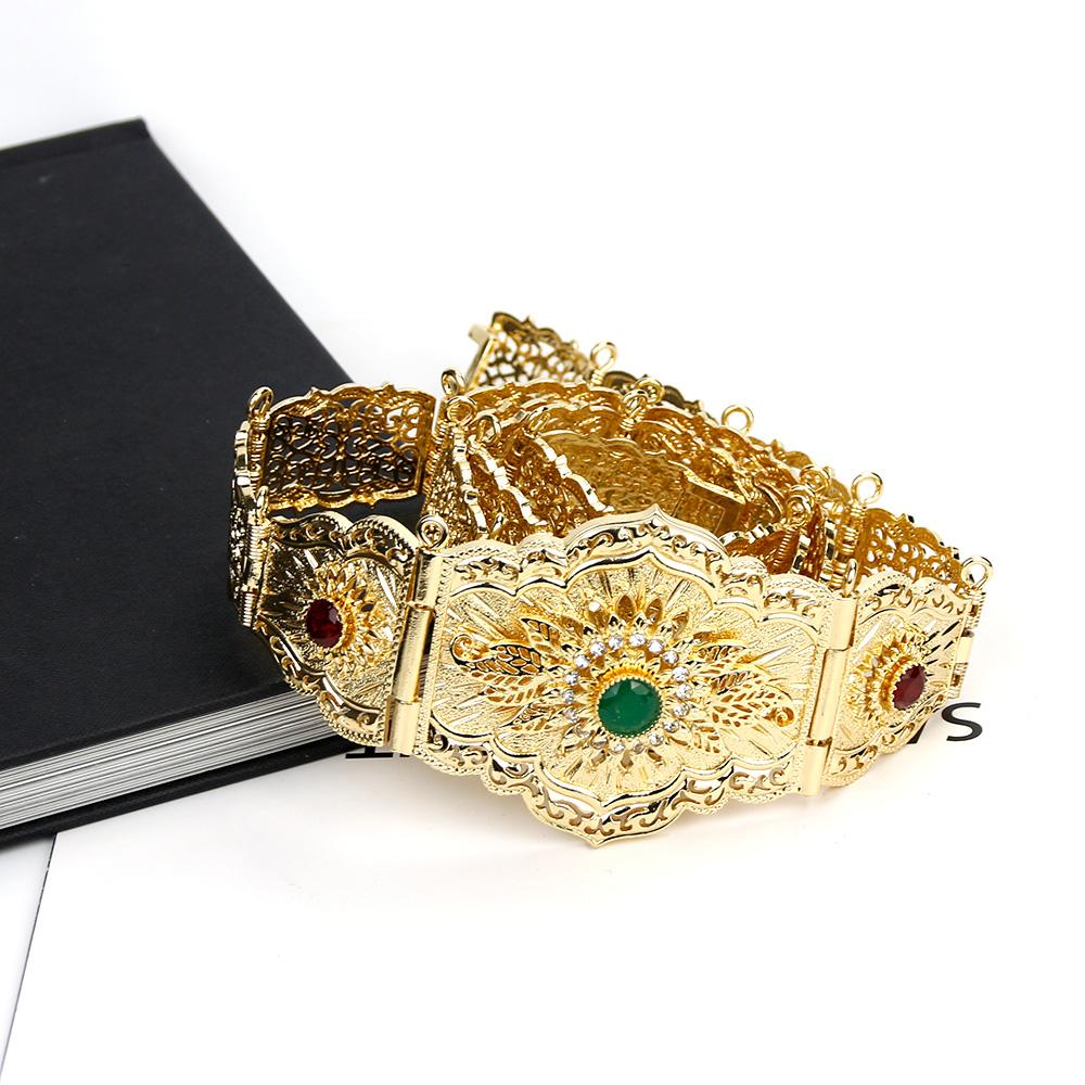 Gold Color Jewelry Women Dress Belt Ethnic Wedding Bijoux Robe Belt Waist Chain 2023