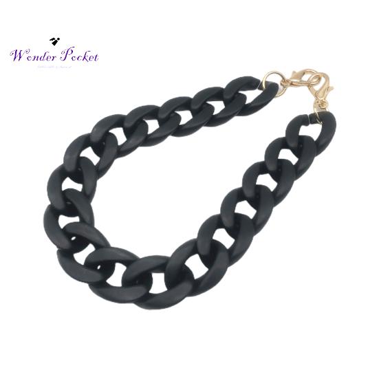 60 СМ Матовая Акриловая Сверхмощная Сумка Ремешок-Цепочка с Застежкой-Крючком Сумка Через Плечо Сумка Сумка