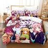 Новый комплект постельного белья Anime Girls The Demon Girl Next Door Single Twin Full Queen King Size Bed Set Adult Kid Bedroom Duvetcover Sets