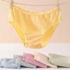 5/7 шт. Хлопковая ластовица Женские одноразовые трусики Средняя посадка Женское нижнее белье для женщин Женщины