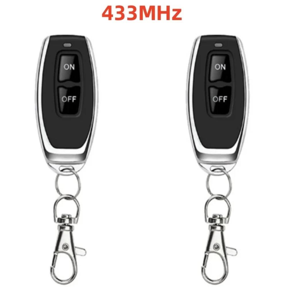 433Mhz EV1527 Keychain Transmitter 3 Channel Remote Control Momentary Self-lock Interlock For Garage Gate Electric Door Light