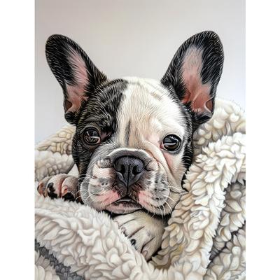 5d DIY Алмазная картина, вышивка крестом, милые животные, питомец, бульдог, алмазная вышивка, мозаика, полная круглая дрель, домашний декор, ремесла