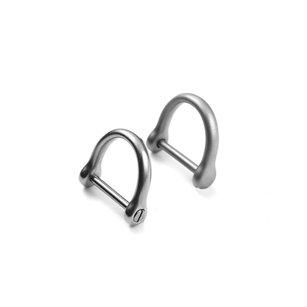 High Quality D Bow Staples Stainless Steel Keychain Hook 4 Styles Bracelet Buckle  Ourdoor Tool