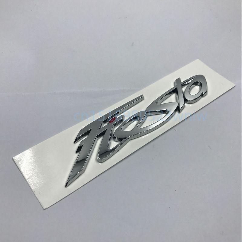 3D Серебряная эмблема, значок, наклейка, авто логотип, наклейка, автомобильный стиль, подходит для Fiesta