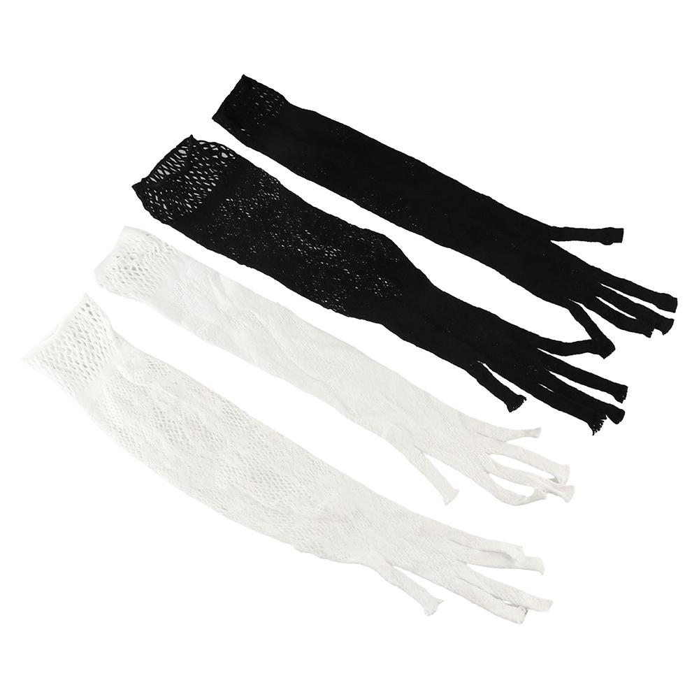 Защита от солнца Солнцезащитные перчатки Длинные перчатки Сетчатые перчатки с узором Ажурные летние митенки Лето