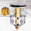 Basin Drains Universal Metal Filter Valve Pop-up Drainer Waster Stopper Bathtub Strainer Plug Hair Catchers Bathroom Accessories