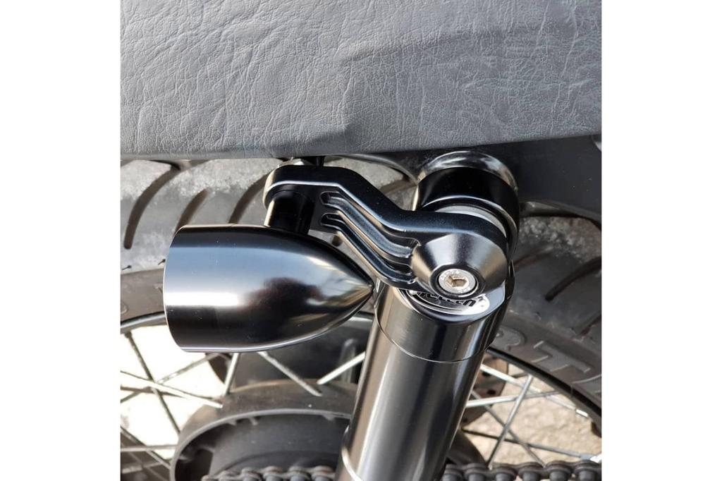 Motone MMU005 Кронштейн указателя поворота, Street Twin, Street Scrambler, T100, T120, Крепление заднего амортизатора, Для M8/M10, Черный