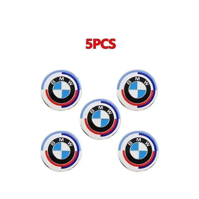 For BMW M X3 X5 X6 11/14mm Car Remote Key Fob Emblem Badge Radio Button Sticker For BMW 50th E46 E90 E49 F30 F80 E36 E46 E93 E9