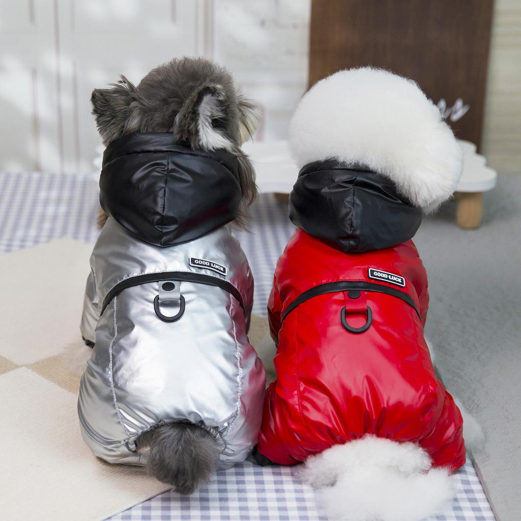 10PC/Lot Winter Small Dog Jumpsuit Thick Warm Pet Dog Clothes Waterproof Dogs Down Jacket Chihuahua Coat Outfits
