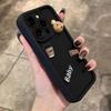 Милый 3D Медведь Кофе Мультяшный Чехол для Телефона для Xiaomi Redmi Note 11 12 13 Pro Plus 5G 12S 11S Redmi 12C 13C 4G Мягкий Ударопрочный Чехол