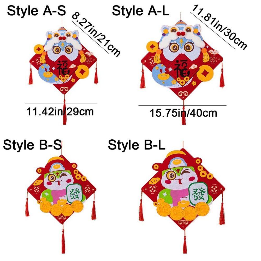 Handmade New Year's Festive Hanging Ornaments Best Wishes Cartoon Hanging Decorations  Living Room