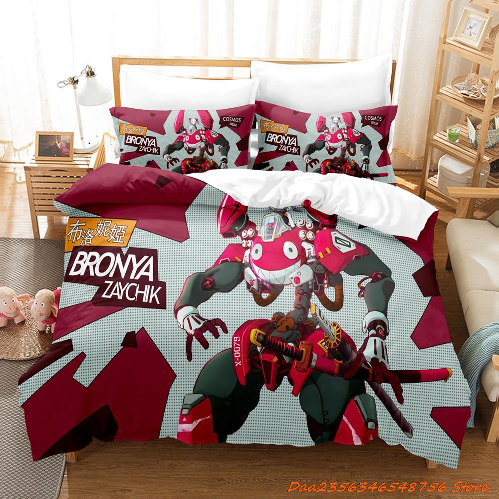 Постельное белье Honkai Impact 3 Мультяшный Аниме Трехсекционный Комплект Взрослый Детская Спальня Пододеяльники 3D Каваи Девочка Милая Женская Постельное Белье