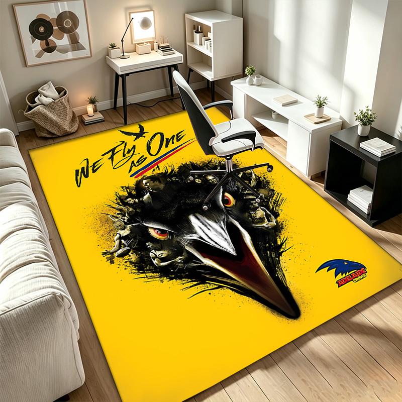 Adelaide Crows A rug suitable for office chair areas living rooms and computer desks perfect for home offices and an ideal holiday gift