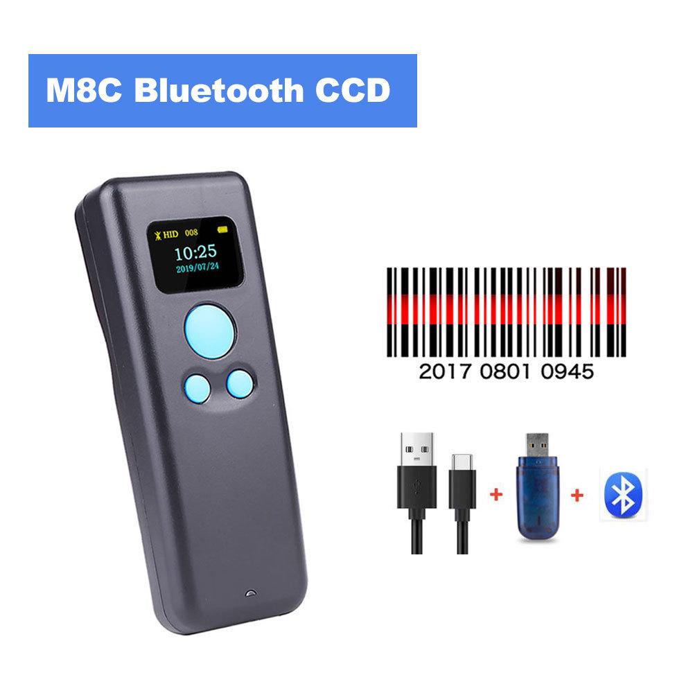 Portable 1D 2D QR BT Barcode Scanner Handheld Mini Bar Code Reader for IOS Android Smart Phone Tablet WirelessAA