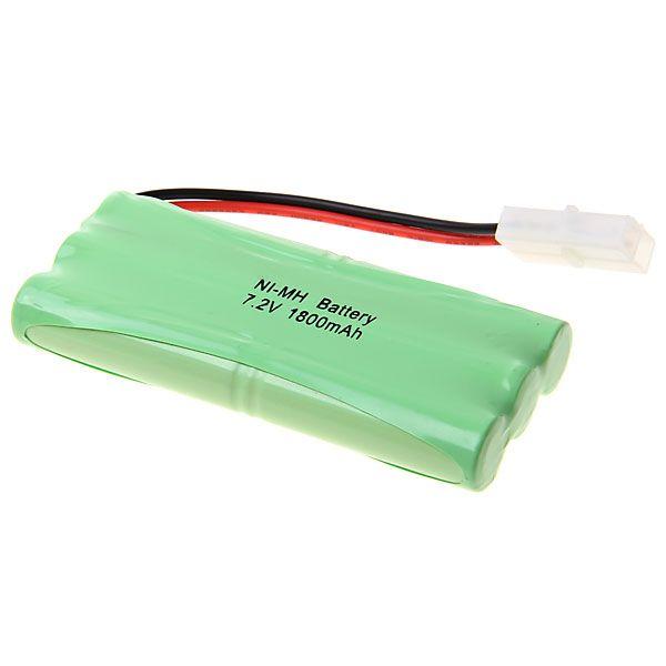 Ni-Mh Rechargeable Battery 7.2V 1800mAh 6-Cell AA with Tamiya KET 2P Connector – for RC Car, Boat, Helicopter Models
