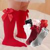 Baby Summer Clothing New Kids Toddlers Girls Big Bow Knee High Long Soft Cotton Lace Baby Socks Bowknot Christmas Socks