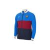 Colorblock Logo Print Zip-Up Long Sleeve Jacket Men Outerwear Red Blue CV9914-427
