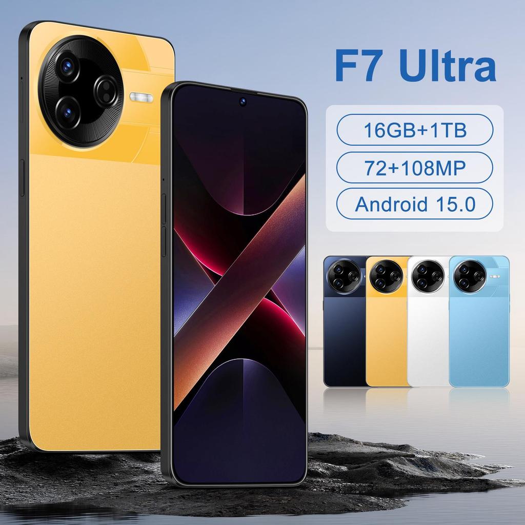 Смартфон F7 Ultra HD, 16 ГБ + 1 ТБ, Большой экран, Android, В наличии