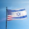Israeli Flags 3x5Ft American Israel Friendship Flags,Double Side Printed Flag,for Indoor Outdoor Garden Decoration
