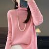 Женский кашемировый свитер Qinghe Cashmere 30% кашемир 70% шерсть Осень и Зима Пуловер Теплый и Модный